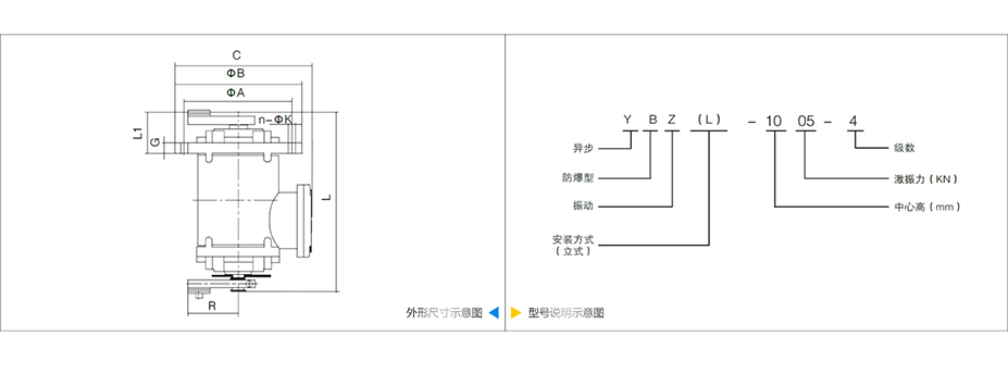 YBZL立式防爆振动电机